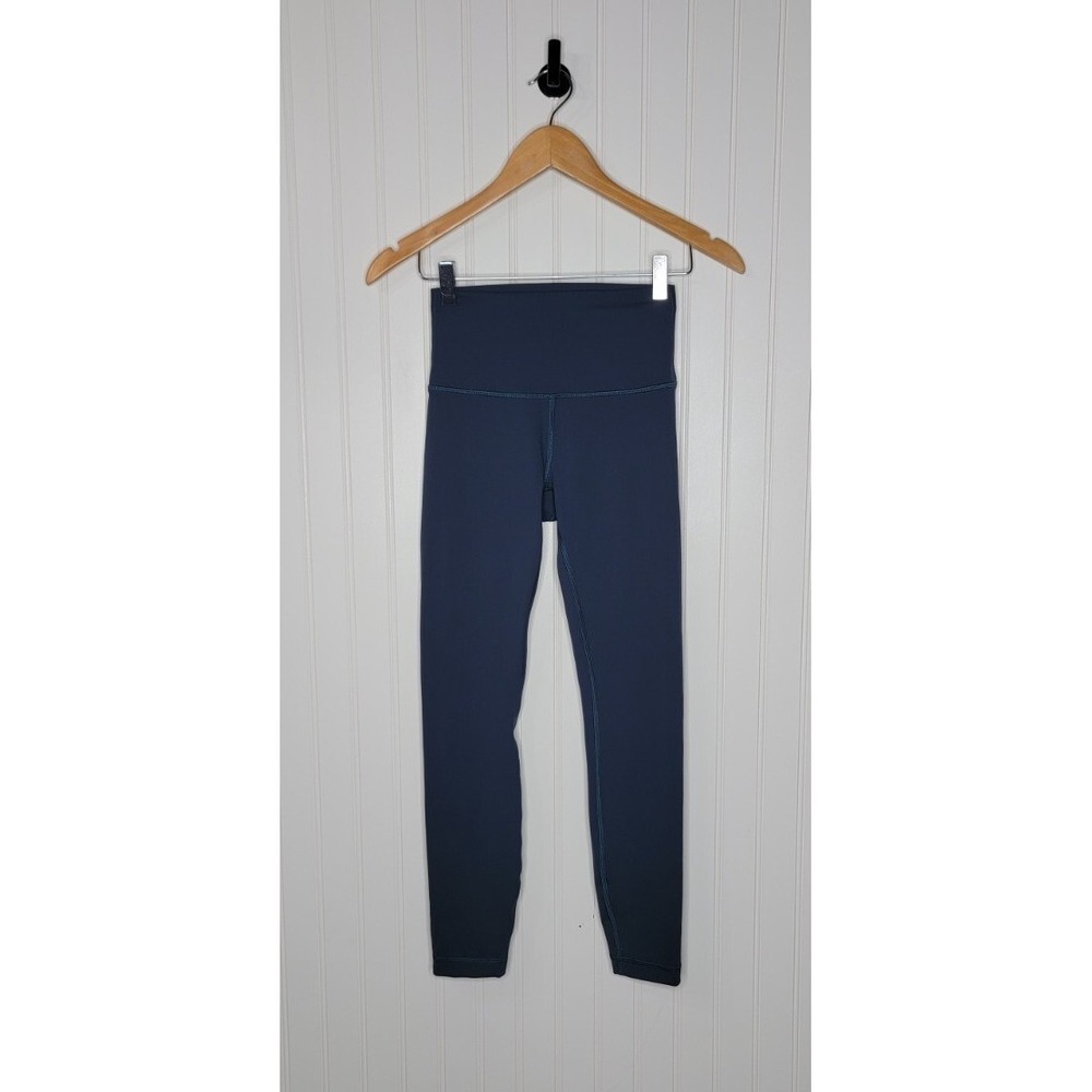 Lululemon Wunder Train High-Rise Tight 24" Blue Women's Size 4 Luxtreme - Picture 9 of 10